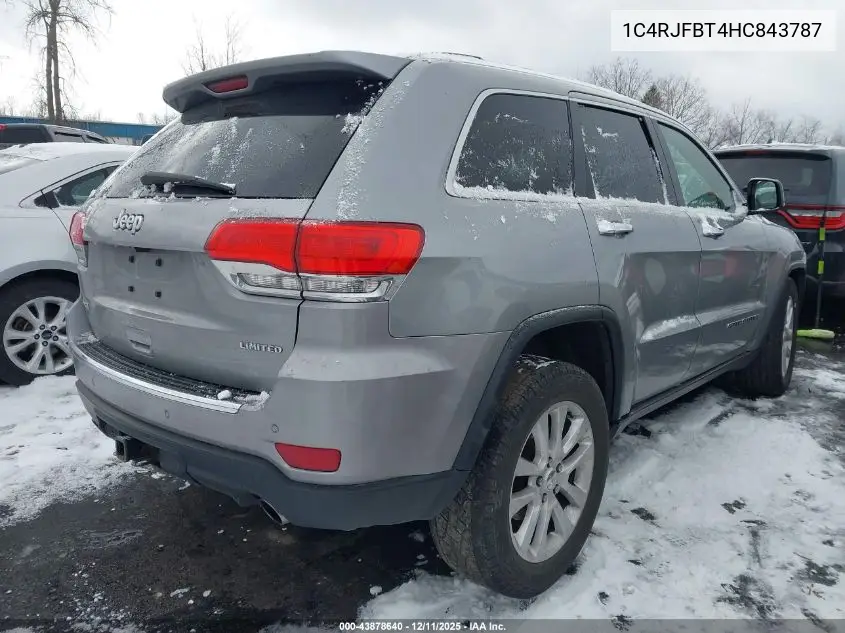 1C4RJFBT4HC843787 2017 Jeep Grand Cherokee Limited 4X4