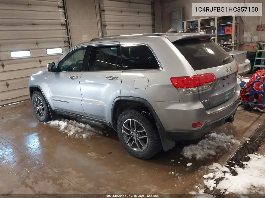 1C4RJFBG1HC857150 2017 Jeep Grand Cherokee Limited 4X4