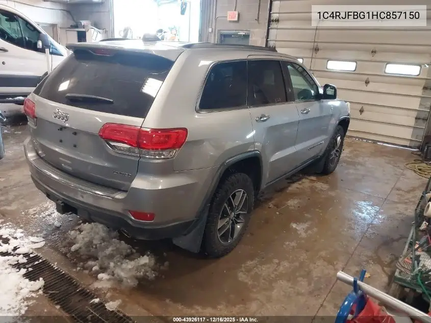 1C4RJFBG1HC857150 2017 Jeep Grand Cherokee Limited 4X4