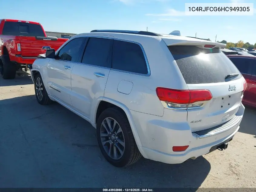 1C4RJFCG6HC949305 2017 Jeep Grand Cherokee Overland 4X4