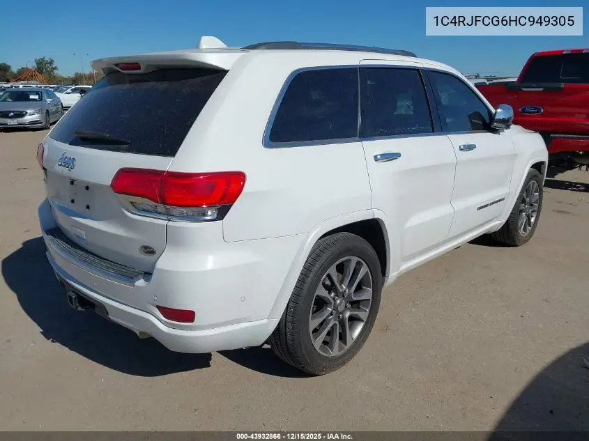 1C4RJFCG6HC949305 2017 Jeep Grand Cherokee Overland 4X4