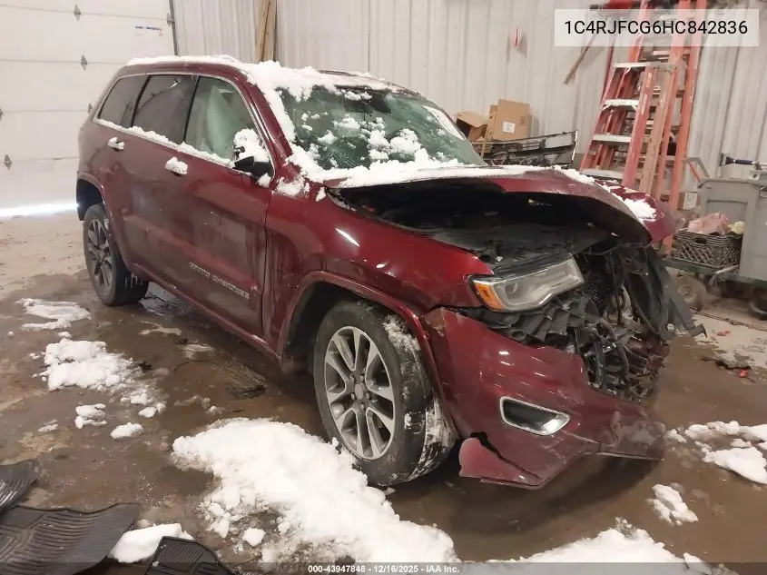 1C4RJFCG6HC842836 2017 Jeep Grand Cherokee Overland 4X4