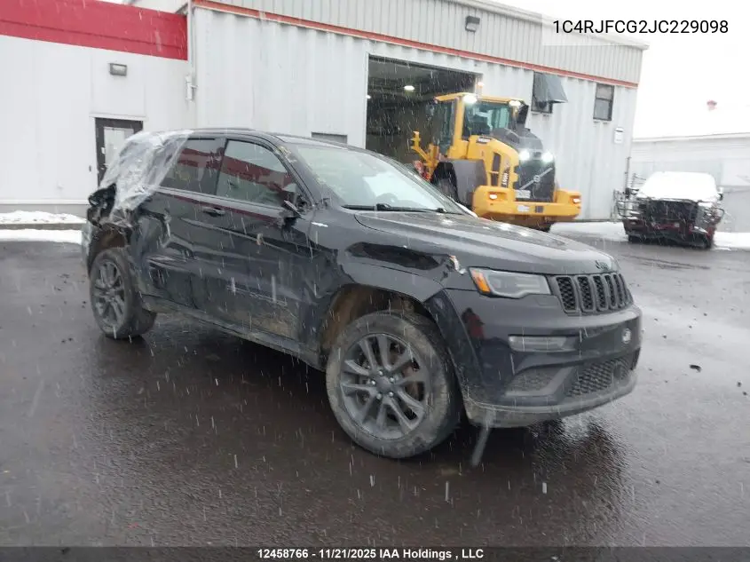 1C4RJFCG2JC229098 2018 Jeep Grand Cherokee Overland