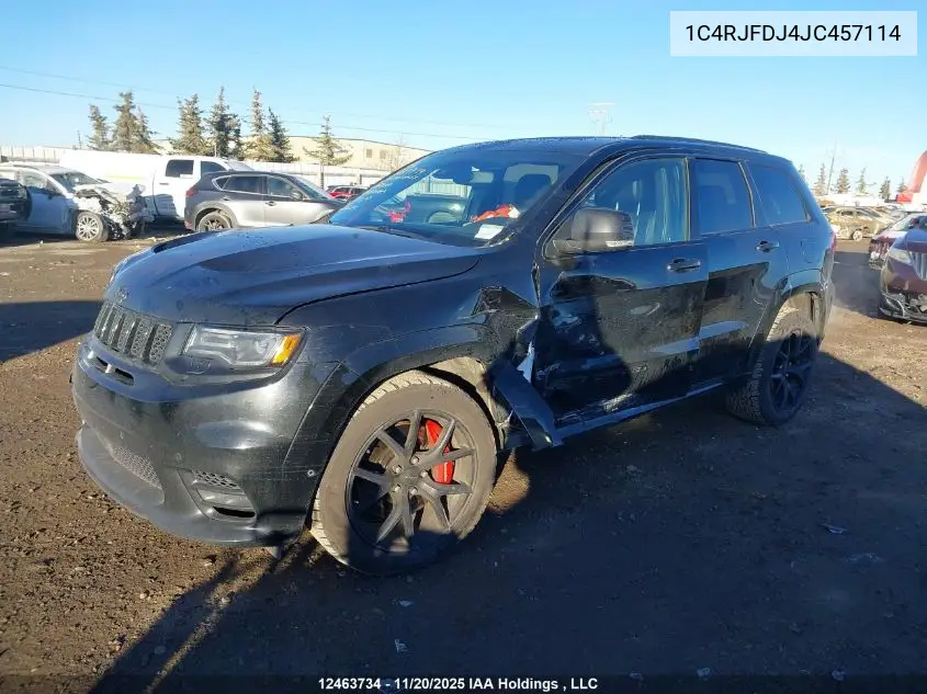 1C4RJFDJ4JC457114 2018 Jeep Grand Cherokee Srt
