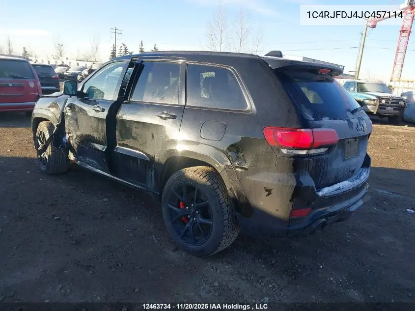 1C4RJFDJ4JC457114 2018 Jeep Grand Cherokee Srt