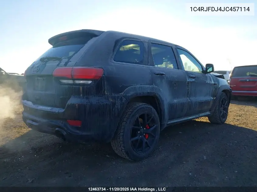 1C4RJFDJ4JC457114 2018 Jeep Grand Cherokee Srt