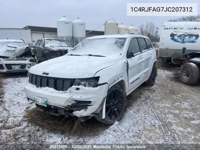 1C4RJFAG7JC207312 2018 Jeep Grand Cherokee Laredo