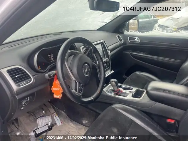 1C4RJFAG7JC207312 2018 Jeep Grand Cherokee Laredo