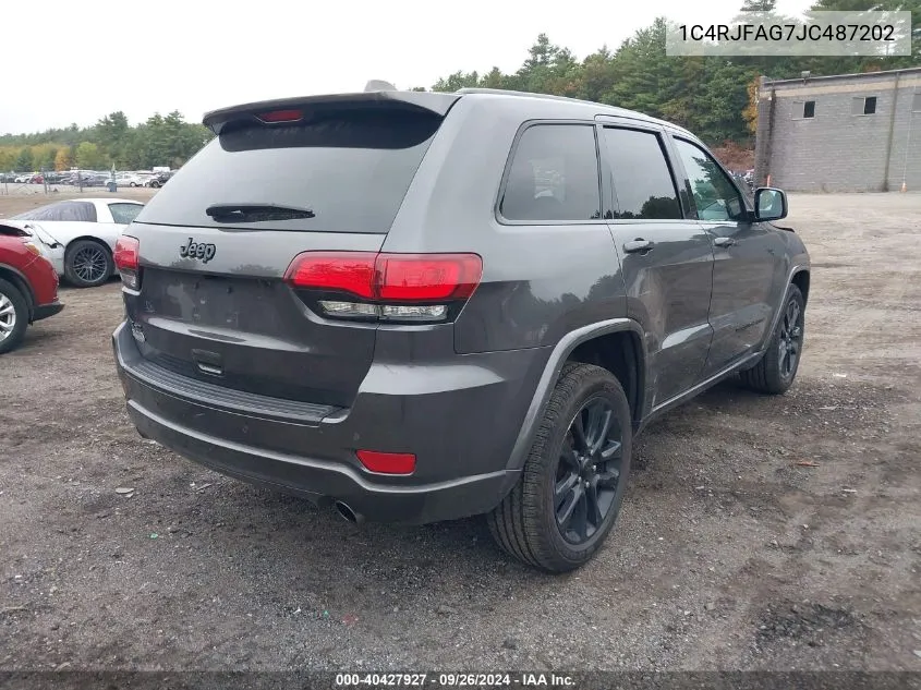 1C4RJFAG7JC487202 2018 Jeep Grand Cherokee Altitude 4X4