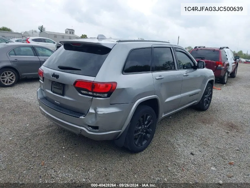 2018 Jeep Grand Cherokee Altitude 4X4 VIN: 1C4RJFAG3JC500639 Lot: 40428264