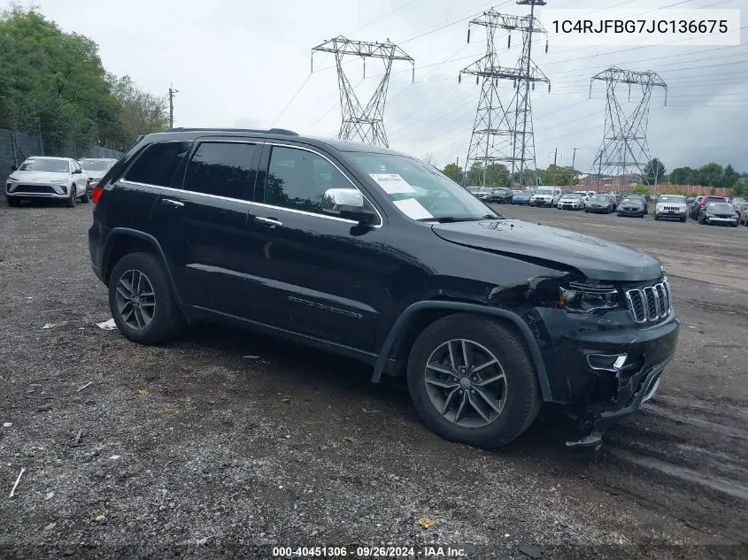 1C4RJFBG7JC136675 2018 Jeep Grand Cherokee Limited 4X4