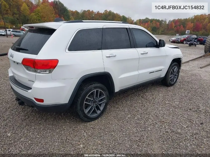 1C4RJFBGXJC154832 2018 Jeep Grand Cherokee Limited 4X4