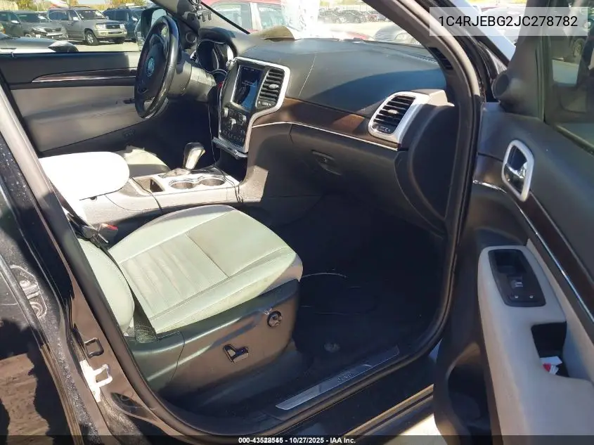 1C4RJEBG2JC278782 2018 Jeep Grand Cherokee Sterling Edition 4X2