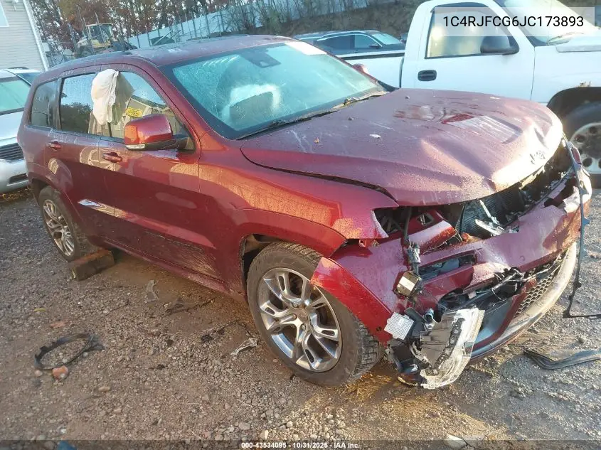1C4RJFCG6JC173893 2018 Jeep Grand Cherokee High Altitude 4X4