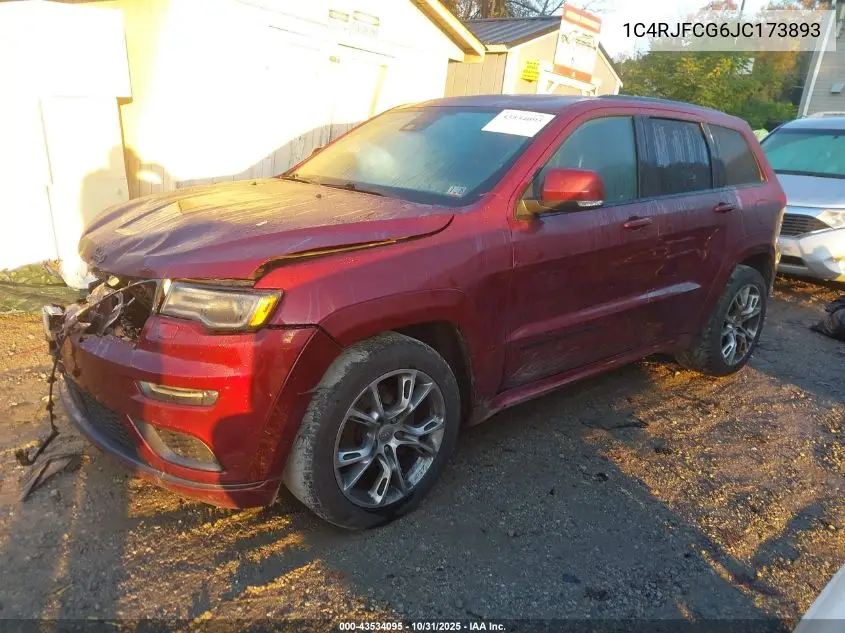 1C4RJFCG6JC173893 2018 Jeep Grand Cherokee High Altitude 4X4