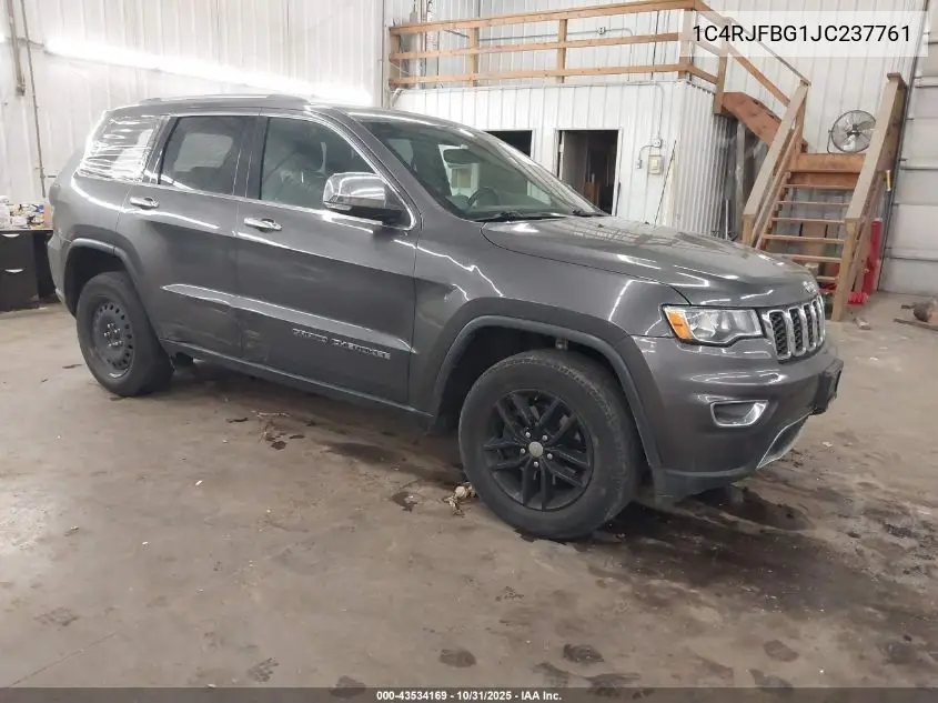 1C4RJFBG1JC237761 2018 Jeep Grand Cherokee Limited 4X4