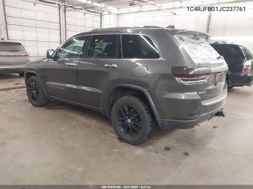 1C4RJFBG1JC237761 2018 Jeep Grand Cherokee Limited 4X4