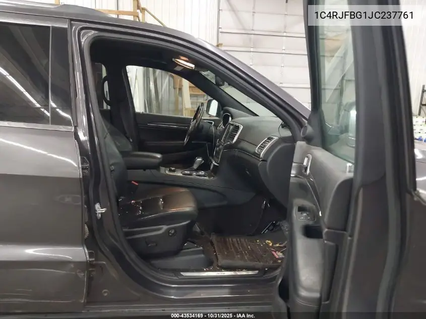 1C4RJFBG1JC237761 2018 Jeep Grand Cherokee Limited 4X4