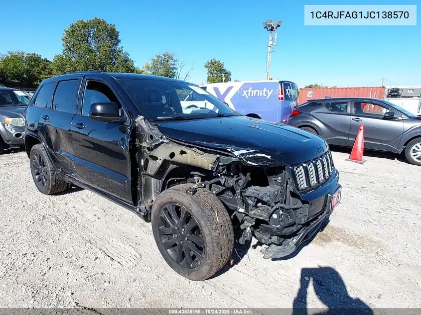 1C4RJFAG1JC138570 2018 Jeep Grand Cherokee Altitude 4X4