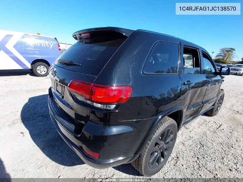 1C4RJFAG1JC138570 2018 Jeep Grand Cherokee Altitude 4X4