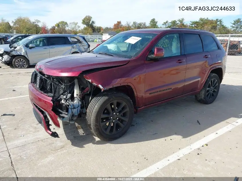 1C4RJFAG3JC244633 2018 Jeep Grand Cherokee Altitude 4X4