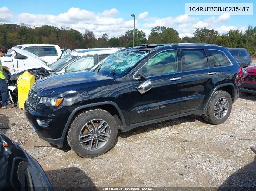 1C4RJFBG8JC235487 2018 Jeep Grand Cherokee Limited 4X4