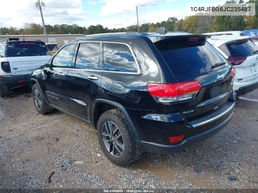 1C4RJFBG8JC235487 2018 Jeep Grand Cherokee Limited 4X4