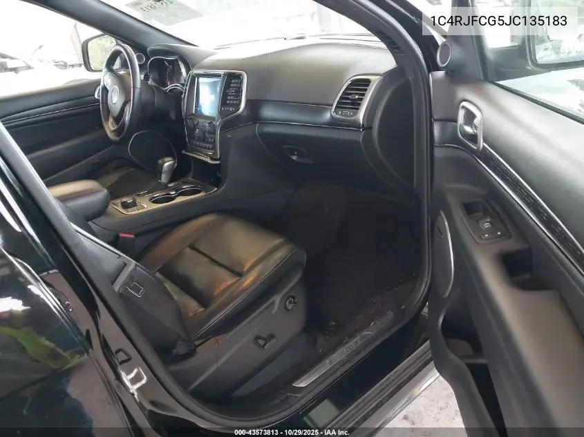 1C4RJFCG5JC135183 2018 Jeep Grand Cherokee High Altitude 4X4