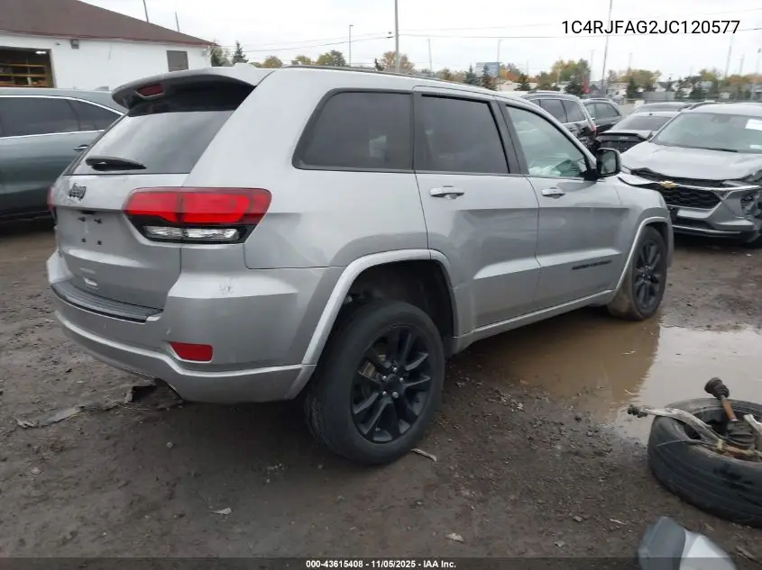 1C4RJFAG2JC120577 2018 Jeep Grand Cherokee Altitude 4X4
