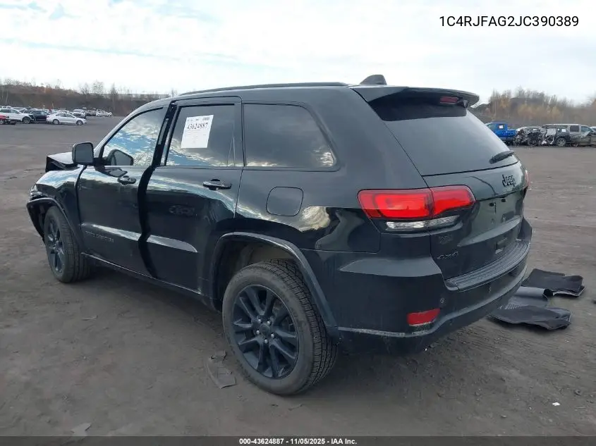 1C4RJFAG2JC390389 2018 Jeep Grand Cherokee Altitude 4X4