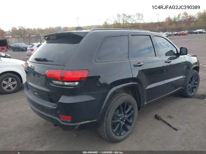 1C4RJFAG2JC390389 2018 Jeep Grand Cherokee Altitude 4X4
