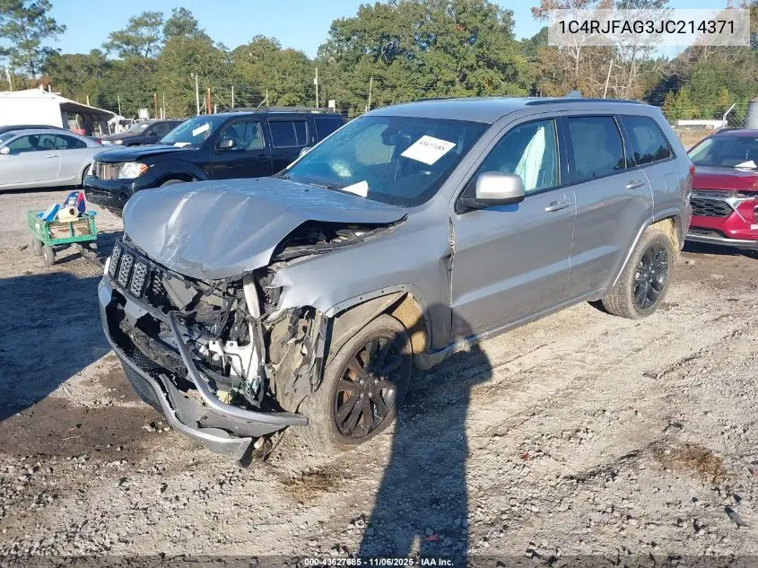1C4RJFAG3JC214371 2018 Jeep Grand Cherokee Altitude 4X4