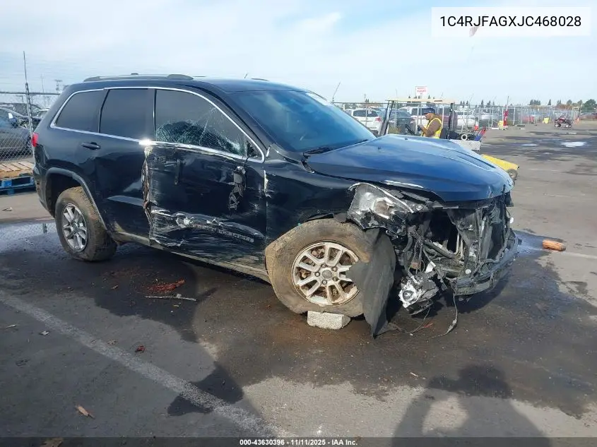 1C4RJFAGXJC468028 2018 Jeep Grand Cherokee Laredo E 4X4