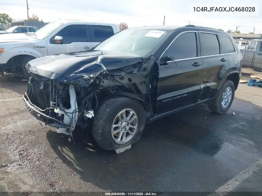 1C4RJFAGXJC468028 2018 Jeep Grand Cherokee Laredo E 4X4