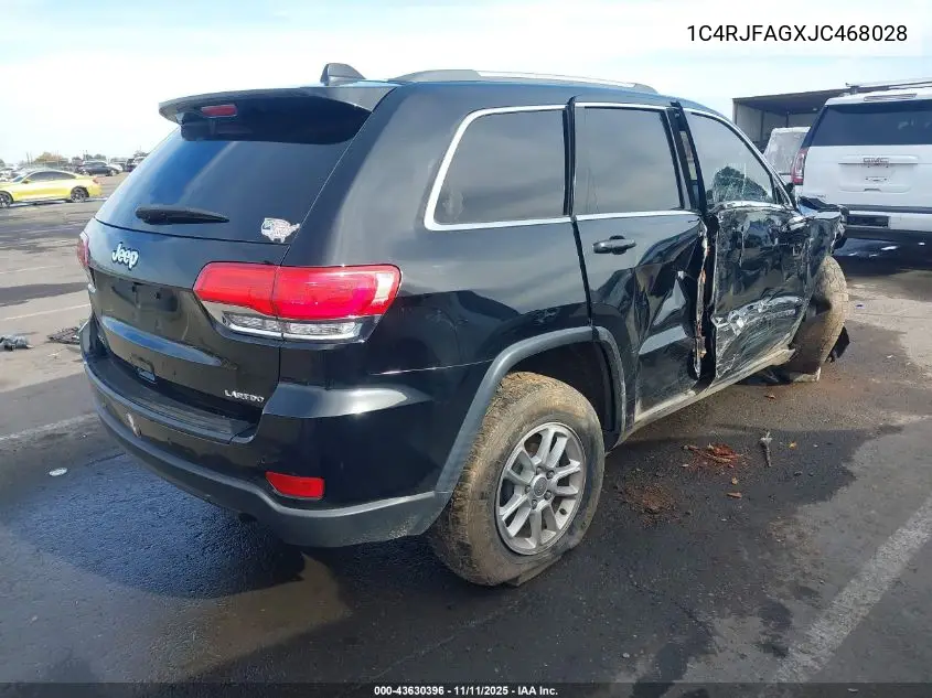 1C4RJFAGXJC468028 2018 Jeep Grand Cherokee Laredo E 4X4