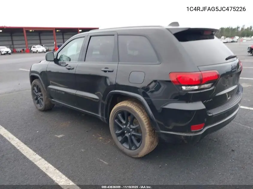 1C4RJFAG5JC475226 2018 Jeep Grand Cherokee Altitude 4X4