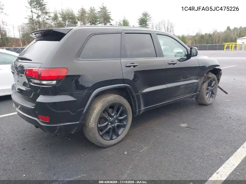1C4RJFAG5JC475226 2018 Jeep Grand Cherokee Altitude 4X4