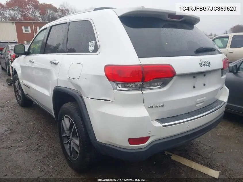 1C4RJFBG7JC369620 2018 Jeep Grand Cherokee Limited 4X4