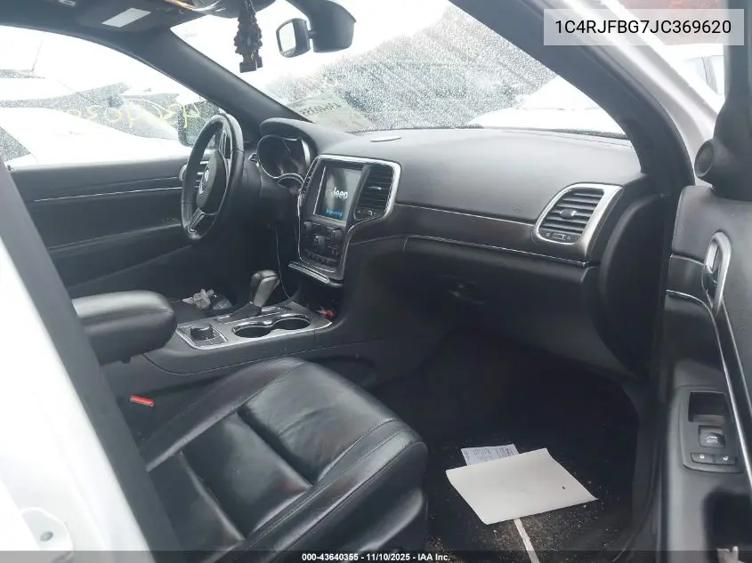 1C4RJFBG7JC369620 2018 Jeep Grand Cherokee Limited 4X4
