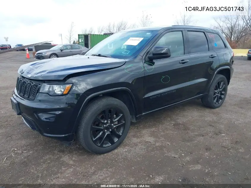 1C4RJFAG3JC501743 2018 Jeep Grand Cherokee Altitude 4X4