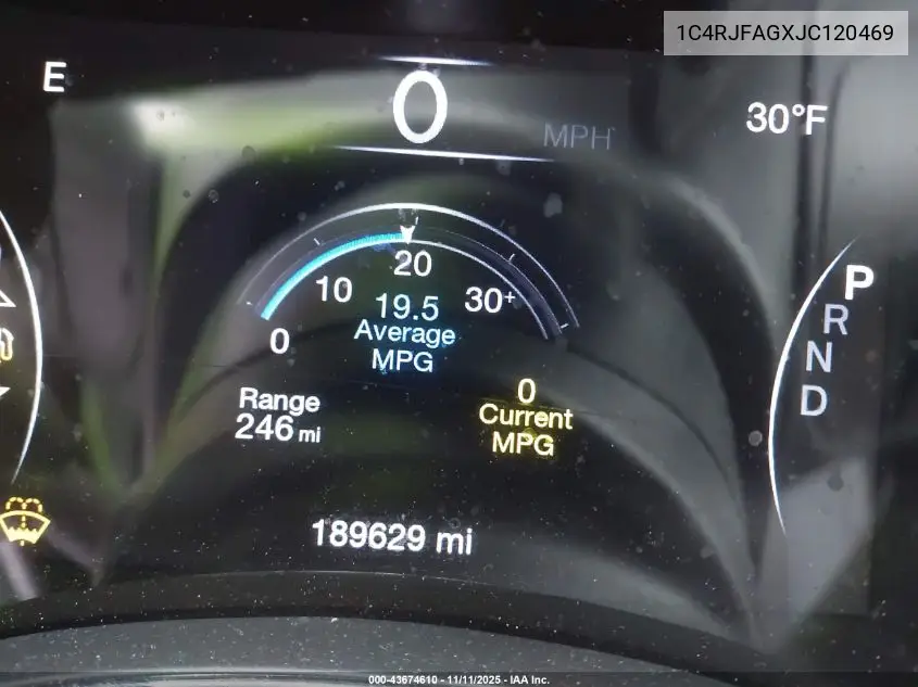 1C4RJFAGXJC120469 2018 Jeep Grand Cherokee Altitude 4X4