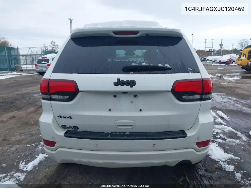 1C4RJFAGXJC120469 2018 Jeep Grand Cherokee Altitude 4X4