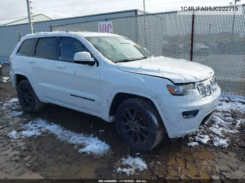 1C4RJFAG5JC222715 2018 Jeep Grand Cherokee Altitude 4X4