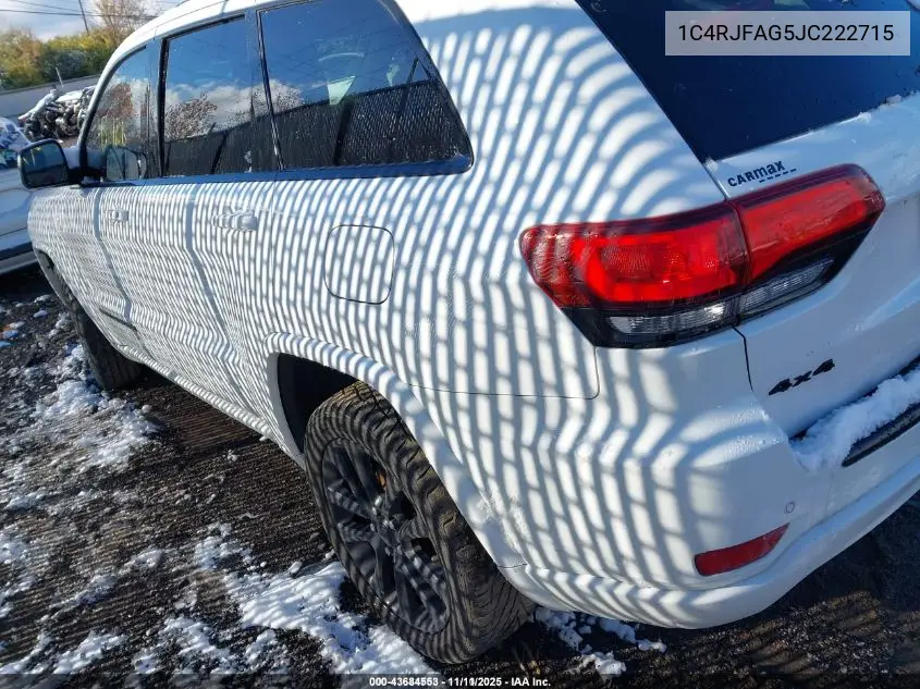 1C4RJFAG5JC222715 2018 Jeep Grand Cherokee Altitude 4X4