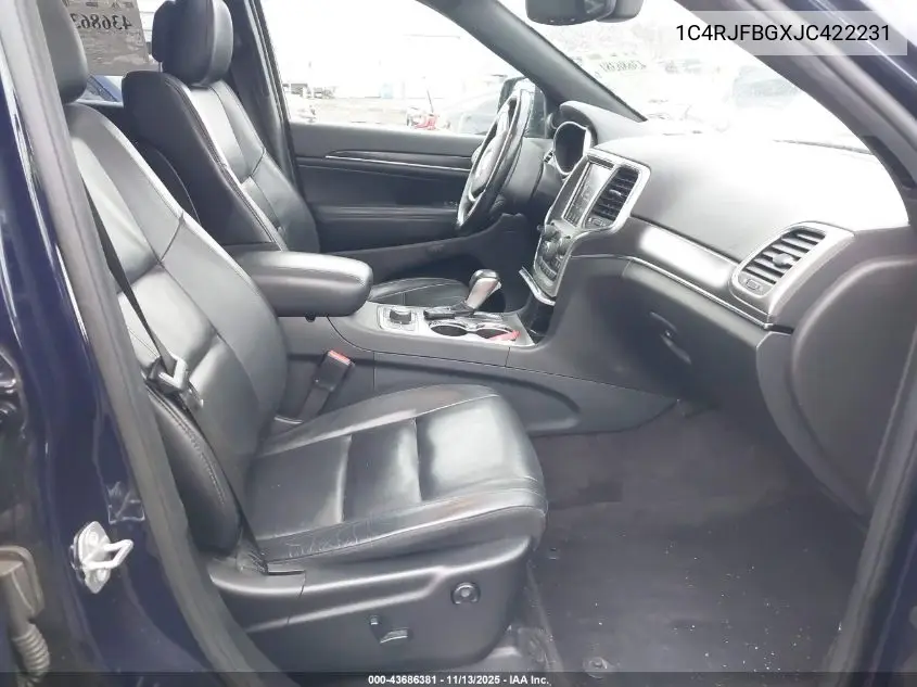 1C4RJFBGXJC422231 2018 Jeep Grand Cherokee Limited 4X4
