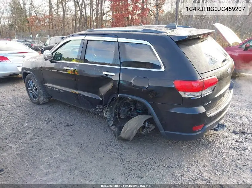 1C4RJFBG0JC459207 2018 Jeep Grand Cherokee Limited 4X4