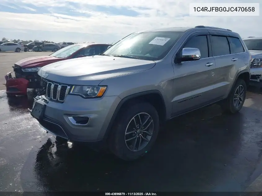 1C4RJFBG0JC470658 2018 Jeep Grand Cherokee Limited 4X4