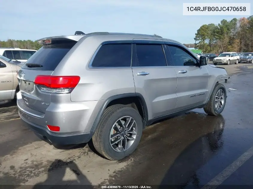 1C4RJFBG0JC470658 2018 Jeep Grand Cherokee Limited 4X4