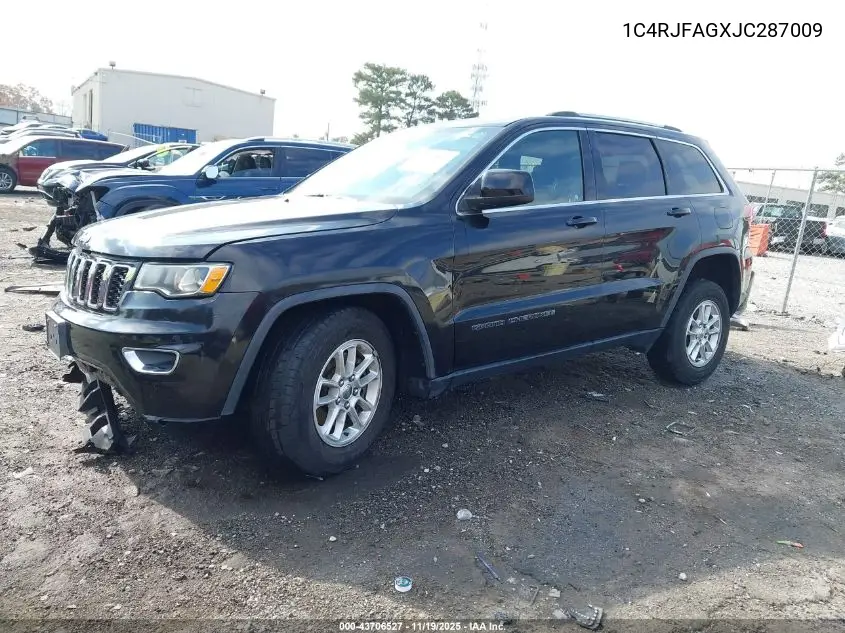 1C4RJFAGXJC287009 2018 Jeep Grand Cherokee Laredo E 4X4