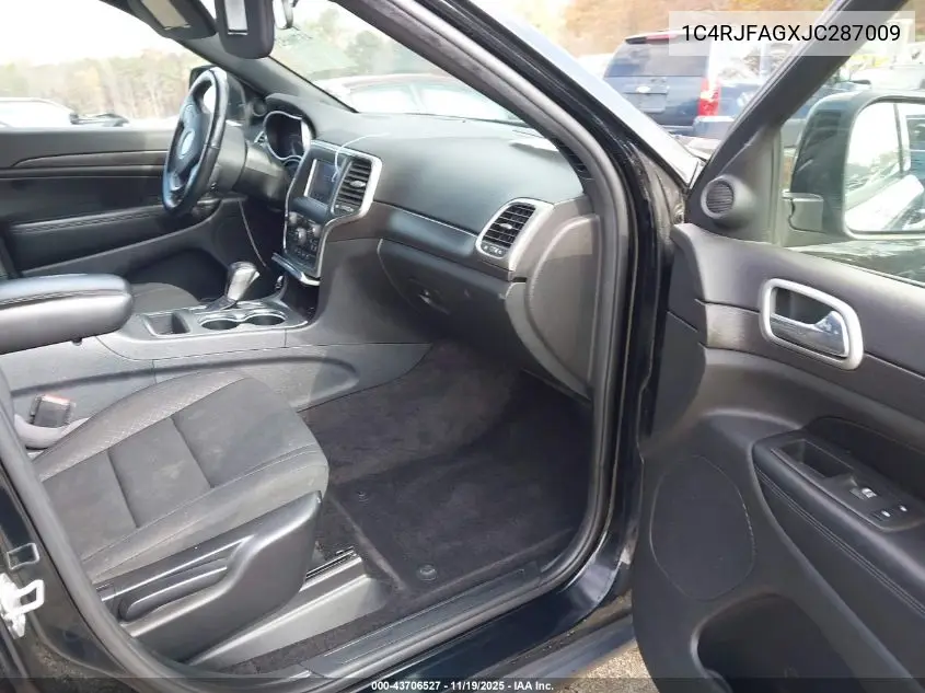 1C4RJFAGXJC287009 2018 Jeep Grand Cherokee Laredo E 4X4